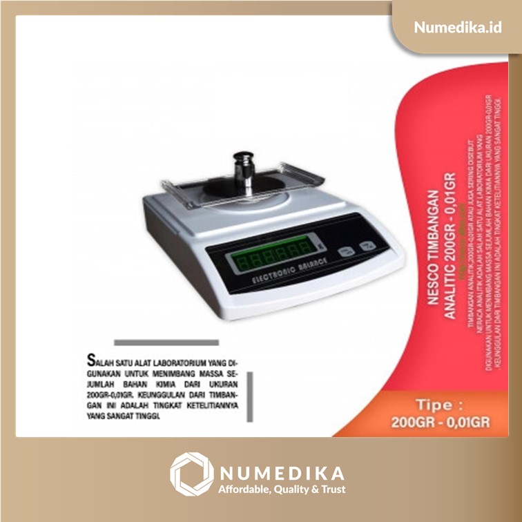 Analitic Scale Nesco 200 gr - 0.01 gr